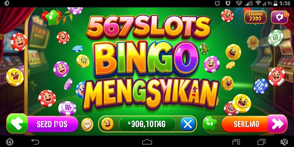 Screenshot 567SLOTS menampilkan pengalaman bermain Bingo yang seru.