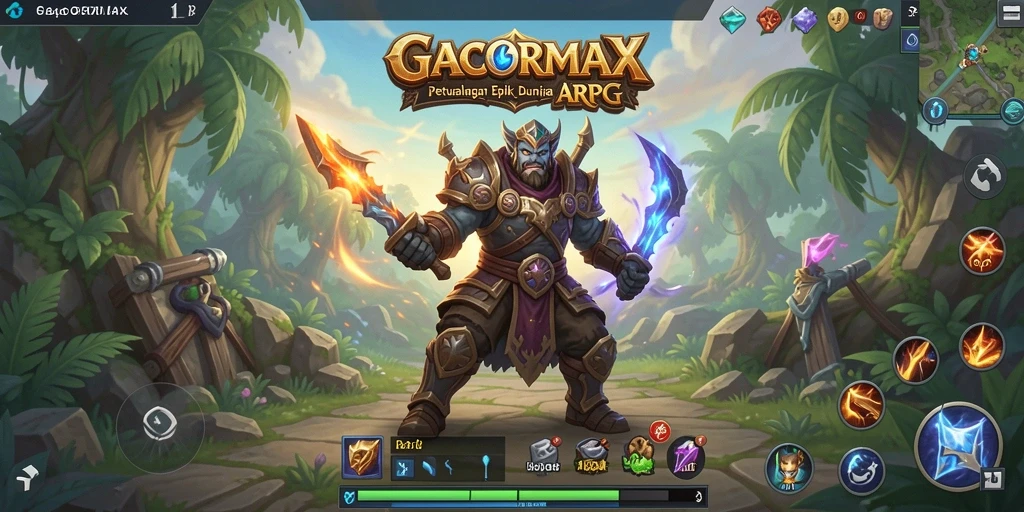 Tampilan menarik dari gameplay ARPG di GACORMAX.