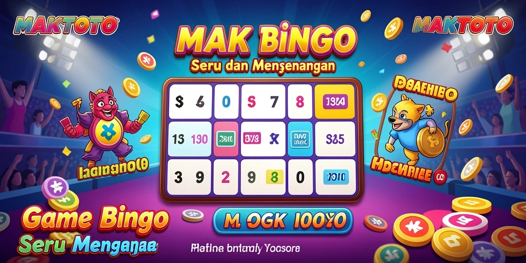 Tampilan layar permainan MAKTOTO yang penuh aksi Bingo.