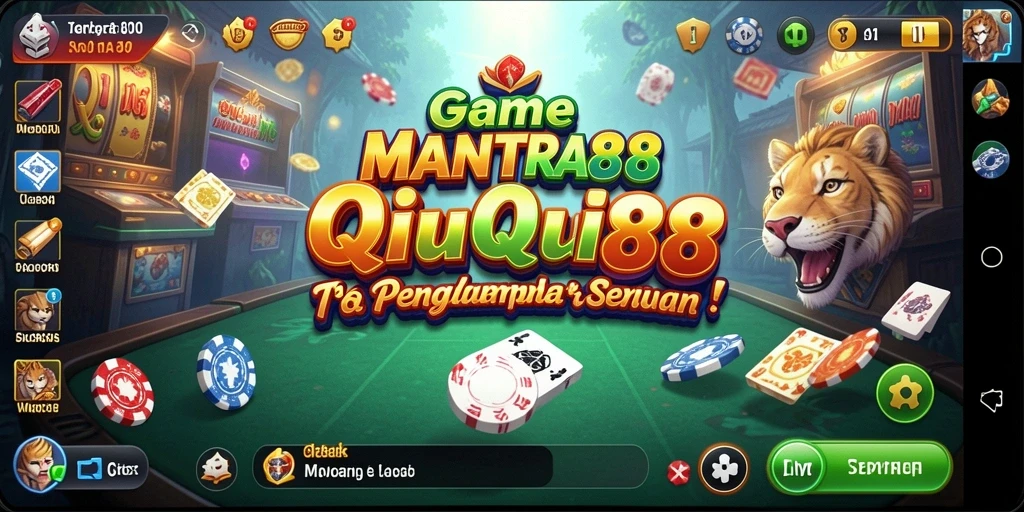 Tampilan seru saat bermain QiuQiu di MANTRA88.