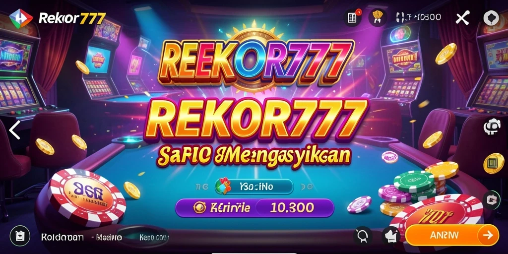 Tampilan gameplay menarik dalam aplikasi Kasino REKOR777.