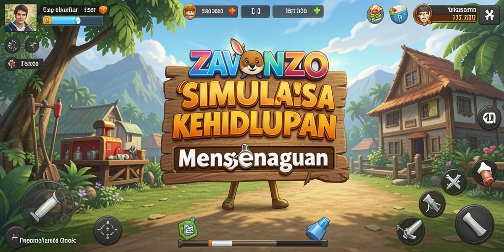Tampilan gameplay <strong>ZAVONZO</strong> yang penuh warna dan menarik.